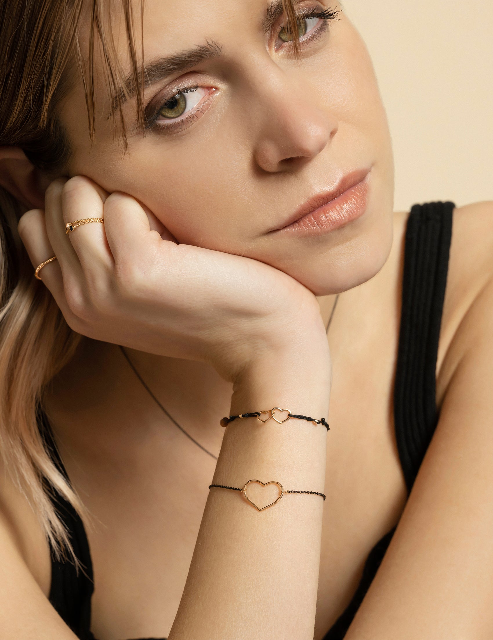 Women's Sterling Silver Two Heart Bracelet | Dominic's Fine Jewelry