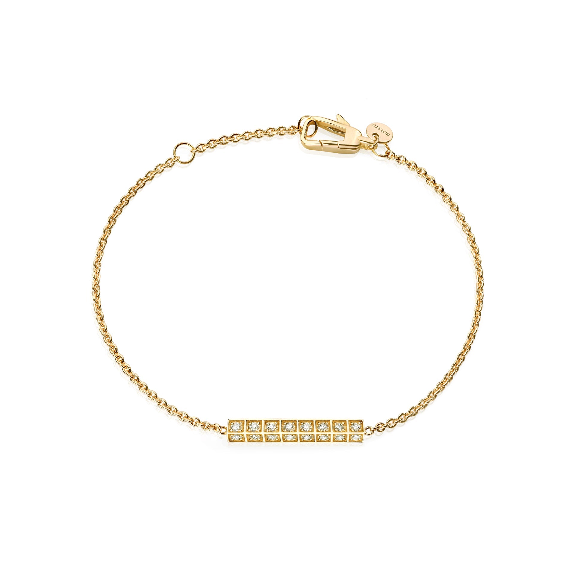 Linea Fine Full Diamonds Yellow Bracelet