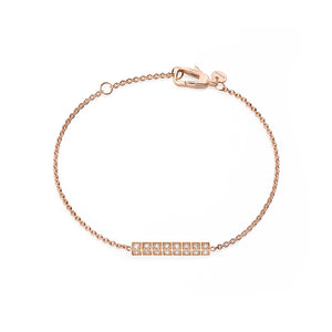 Linea Fine Full Diamonds Pink Bracelet