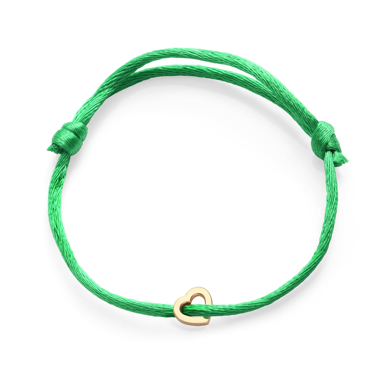 Con Amore Y Green Ribbon Bracelet