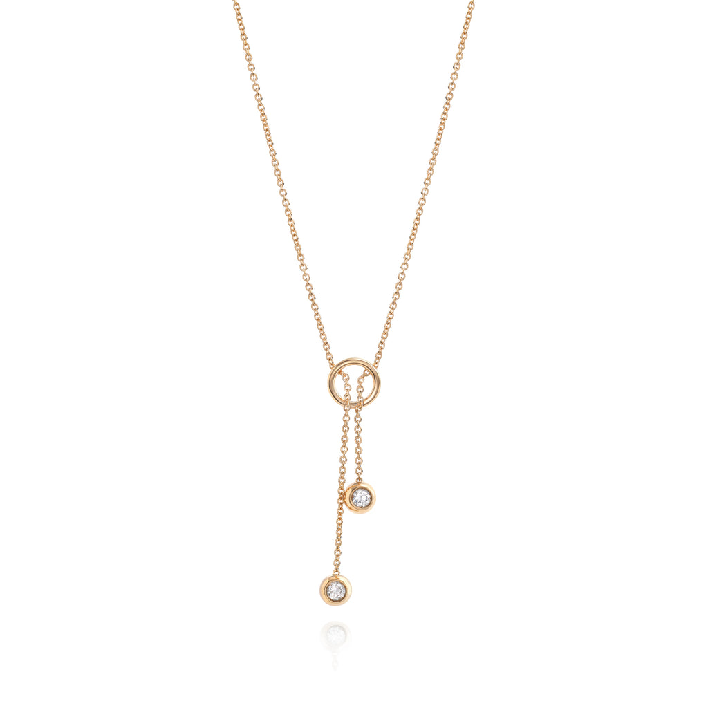 Solitaire Bubble Y Necklace