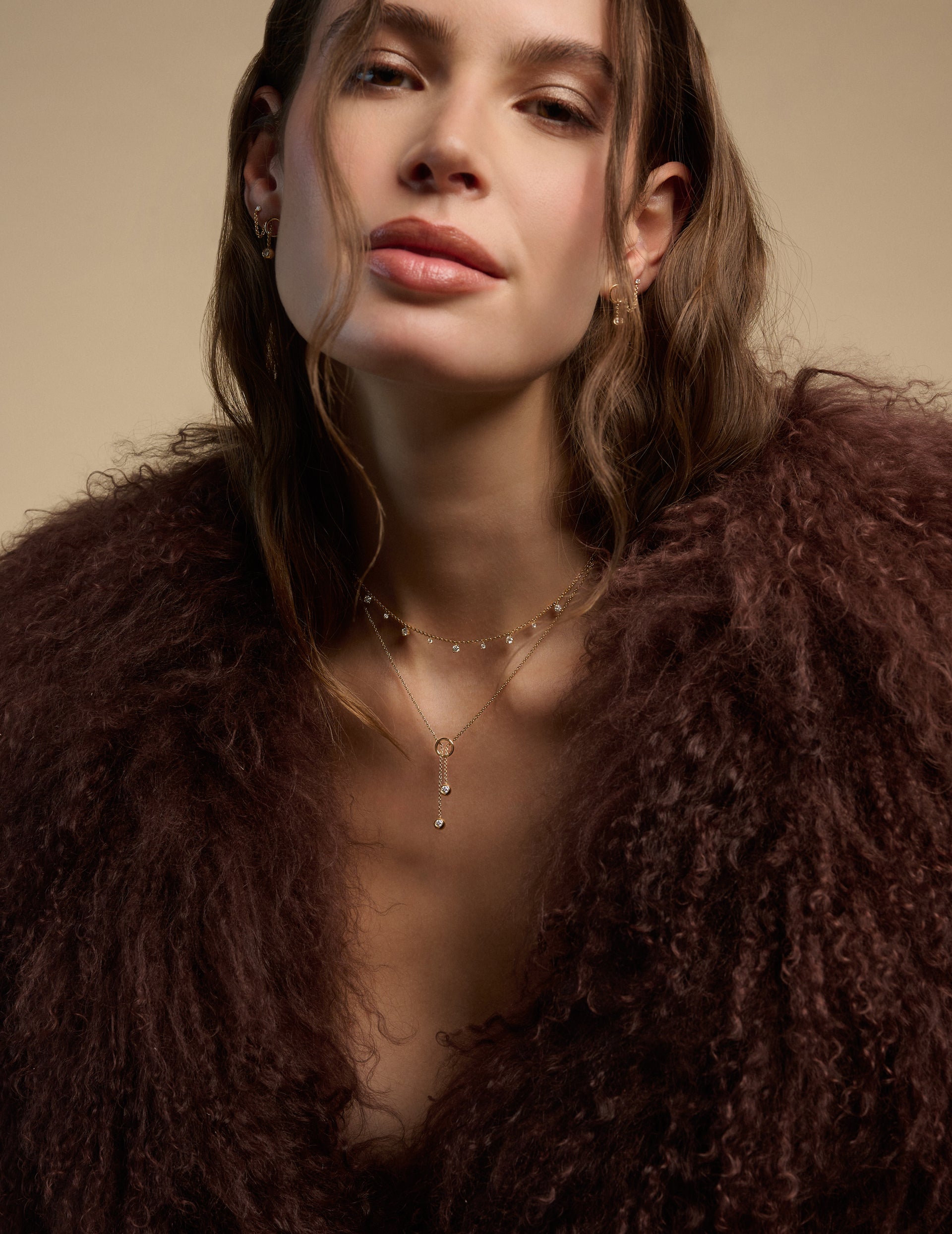 Solitaire Bubble Y Necklace