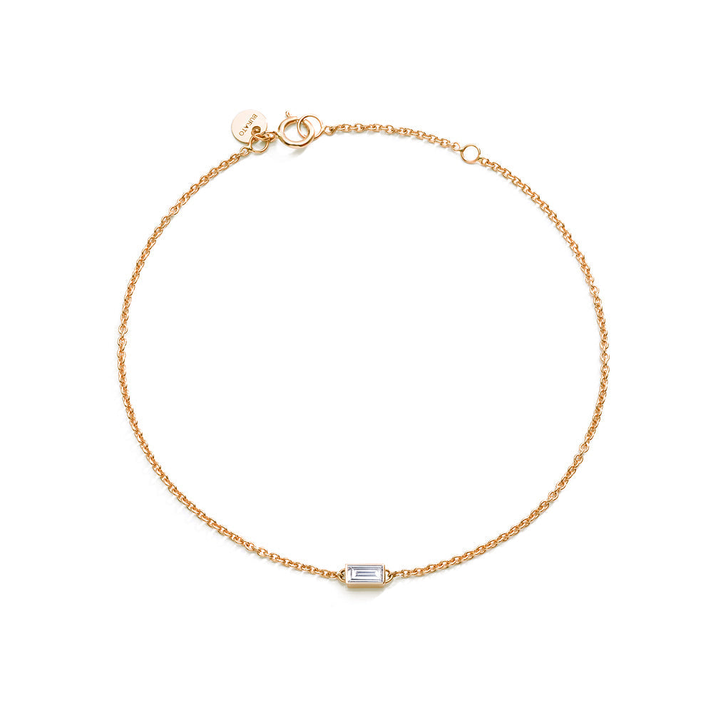 Baguette Solitaire Yellow Bracelet