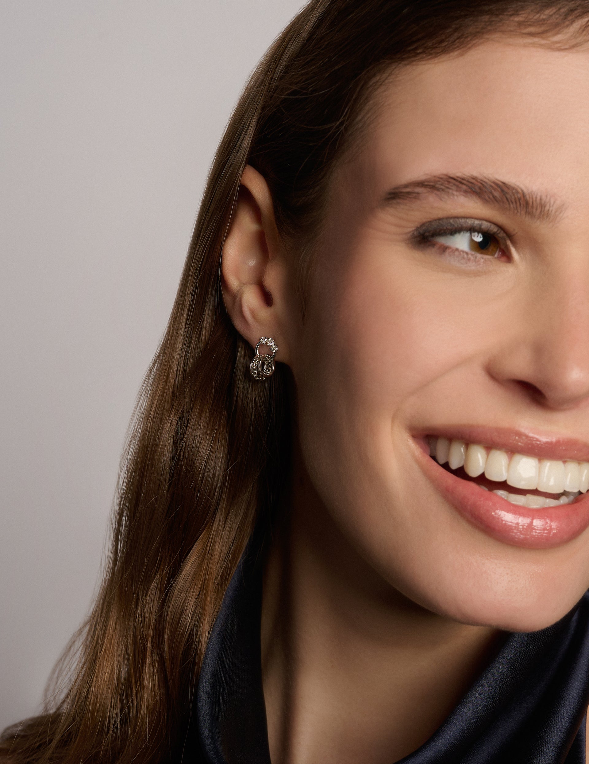 Circle Trilogy W Right Earring