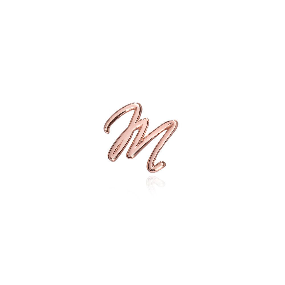 Rose gold letter on sale m