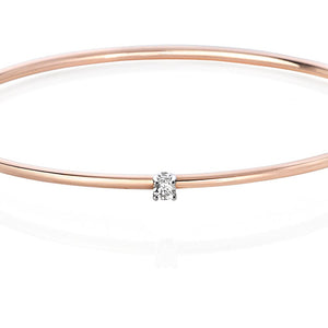 Rose Solitaire Bangle