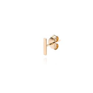 Yellow Gold Line Earring