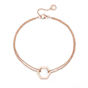 Bracelet Amuleto Pink Gold Chain S